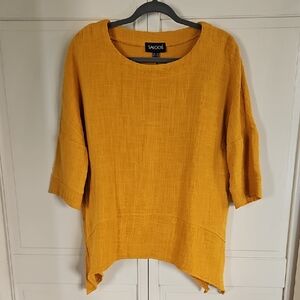 Mustard Yellow Women's Tunic Top